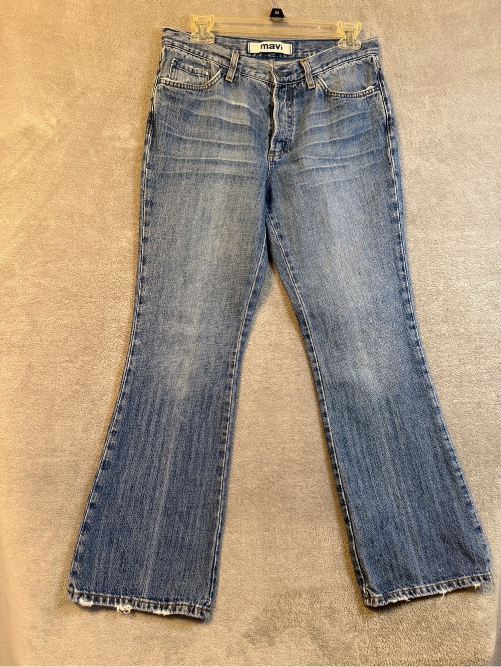 Mavi Molly Vintage Women's Medium Blue Flare Jeans Size 29x30
